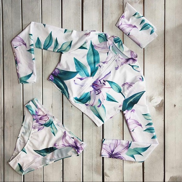 Other - High waist thong bikini set 3 pc swimsuit (Size M)